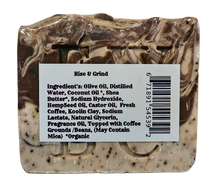 Load image into Gallery viewer, Hand Made LUXURY Glycerin Soap~RISE &amp; GRIND (Coffee)