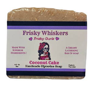 Hand Made LUXURY Glycerin Soap~Coconut Cake
