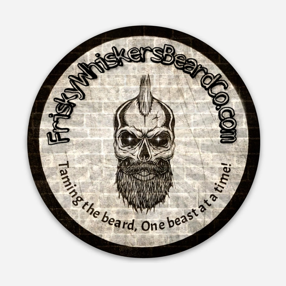 Frisky Whiskers Beard Co Sticker – Frisky Whiskers Beard Co.